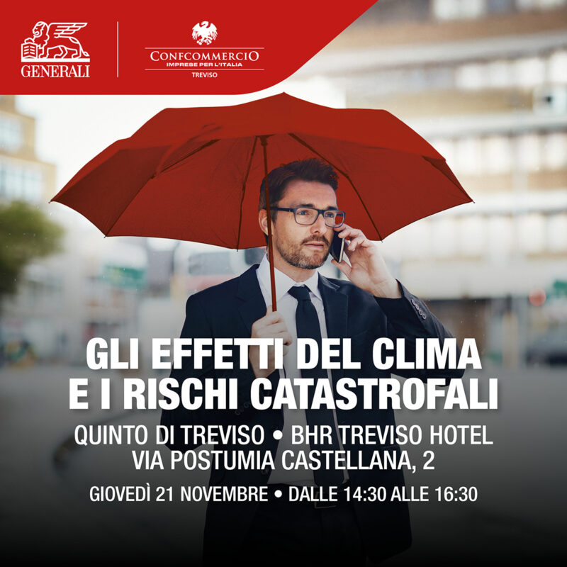Parleremo dei rischi causati dai cambiamenti climatici e della legge di bilancio 2024, che introduce per le imprese l’obbligo di assicurarsi contro i danni da calamità naturali ed eventi catastrofali.